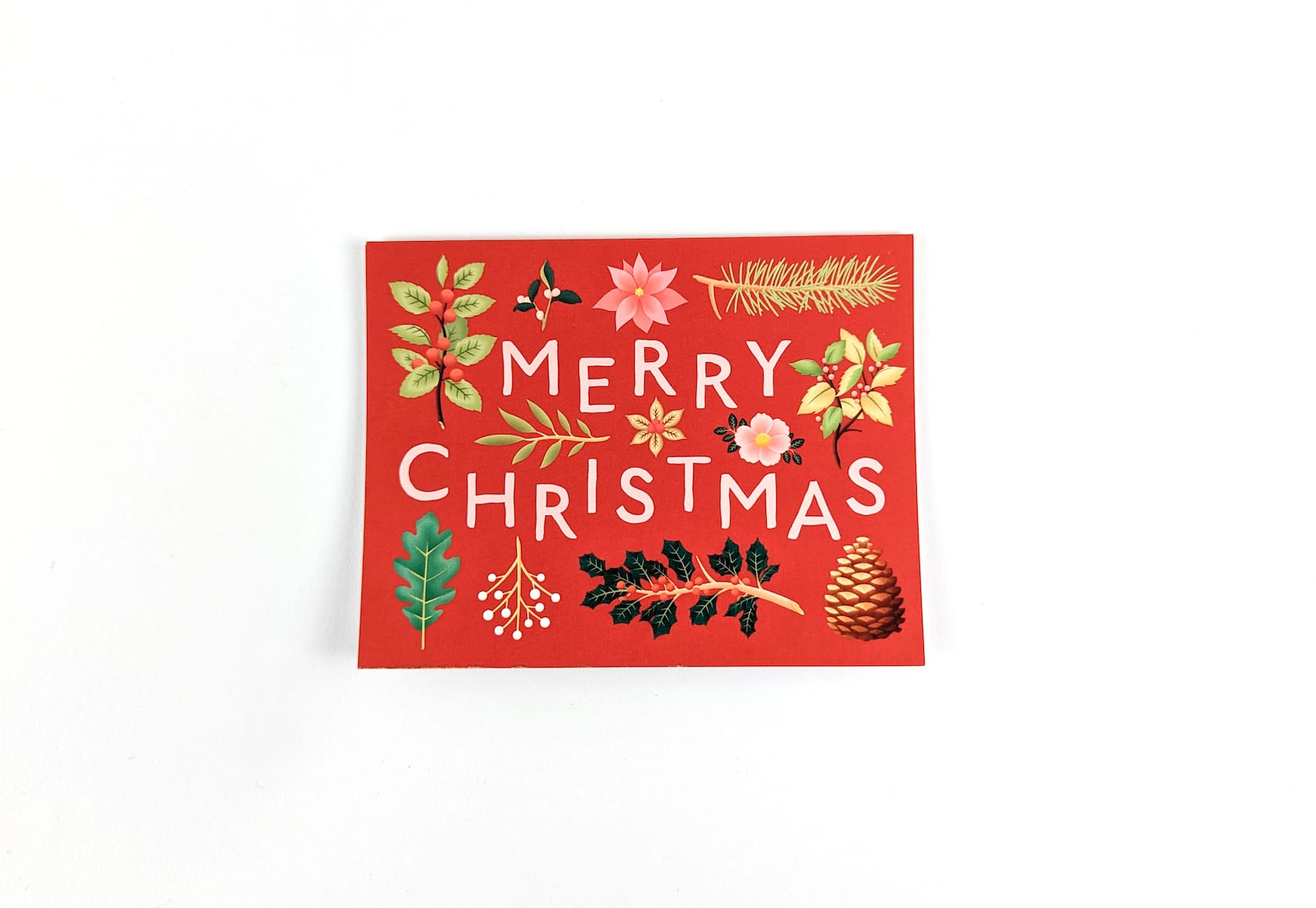 HAND DRAWN CHRISTMAS CARDS SET OF 8 WITH ENVELOPES