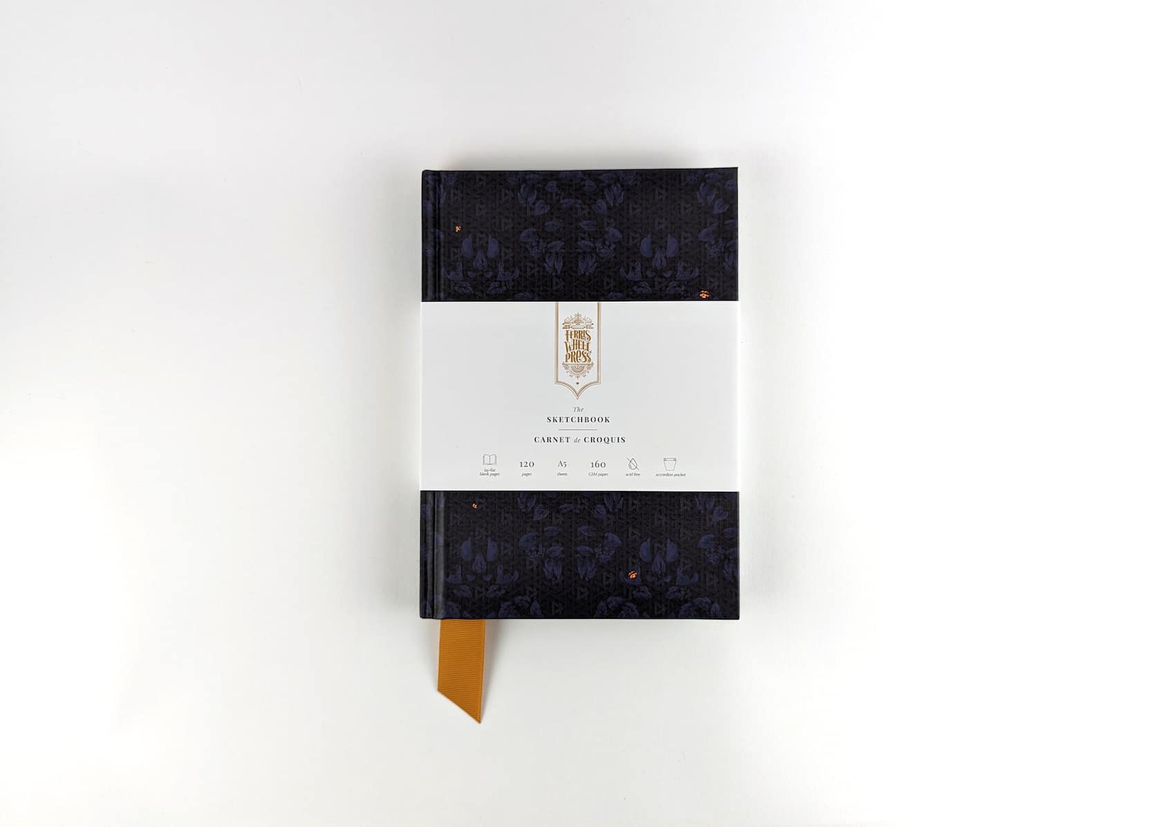 The Sketchbook A5 - Enveloped in Rattan - Violet Blue — Enigma Stationery