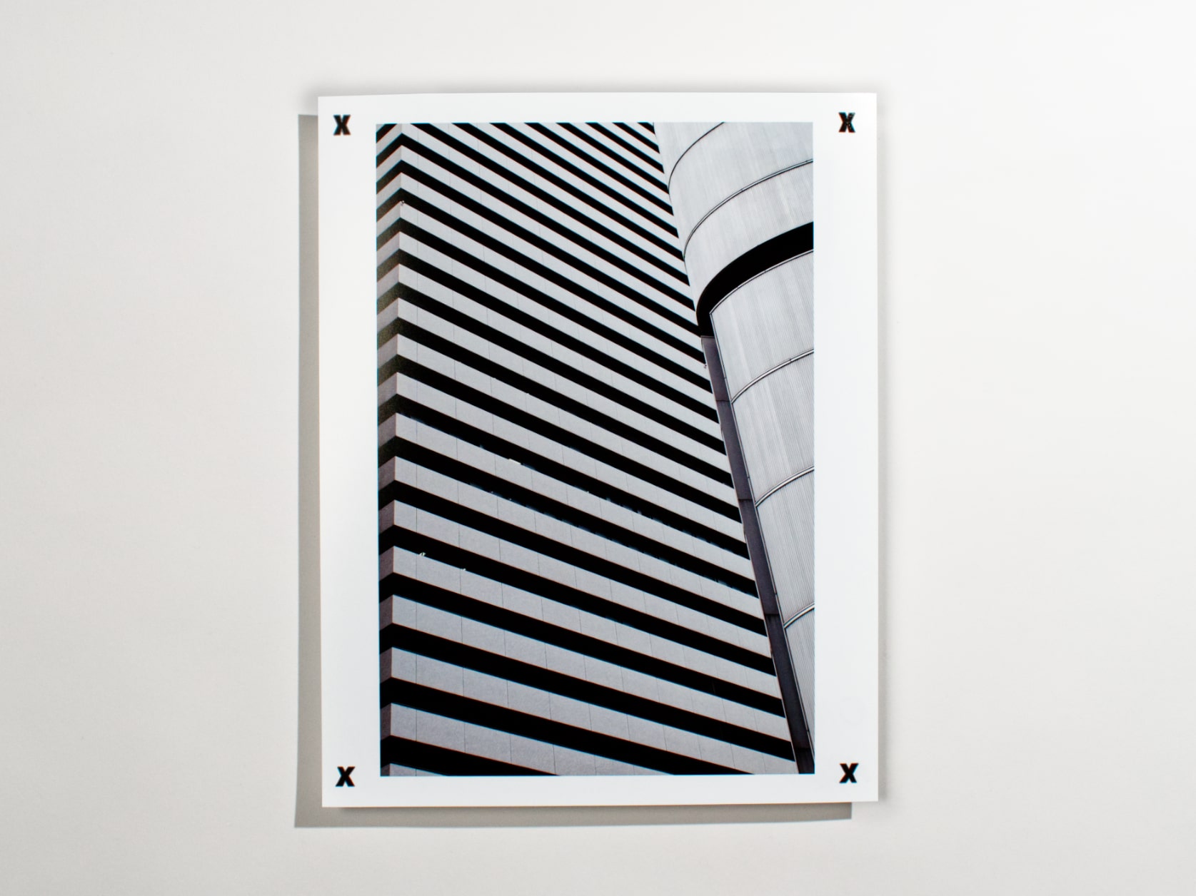 Photography print of the façade of a tall building